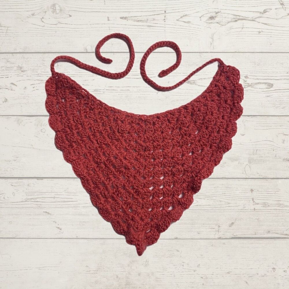 Burnt Orange Cozy Chunky Knit Handmade Crochet Bandana Headband